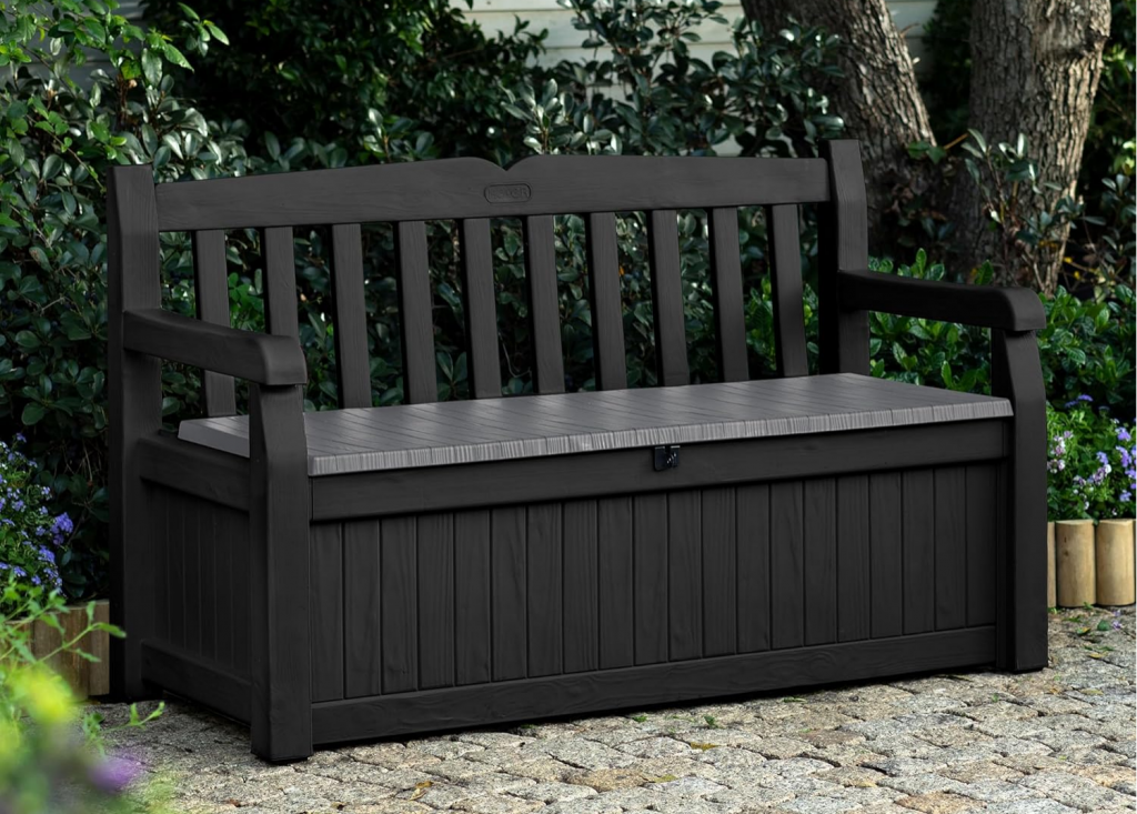 Keter Solana 70 Gallon Storage Bench Deck Box